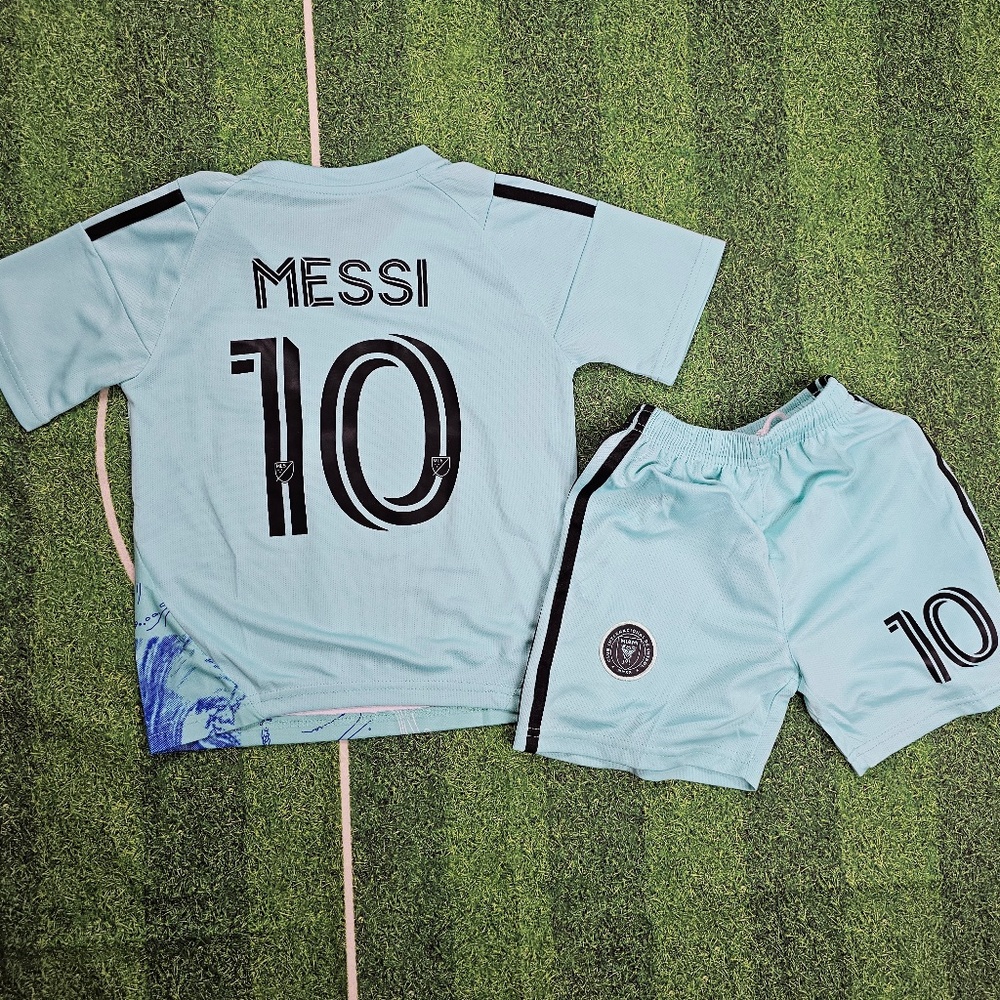 Miami Kids Soccer Jersey Kit Youth/Miami  jersey/ Jersey and Shorts